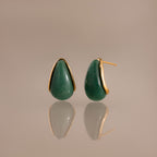 Jade Teardrop Studs