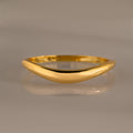 Curved Dome Bangle in 18K Gold