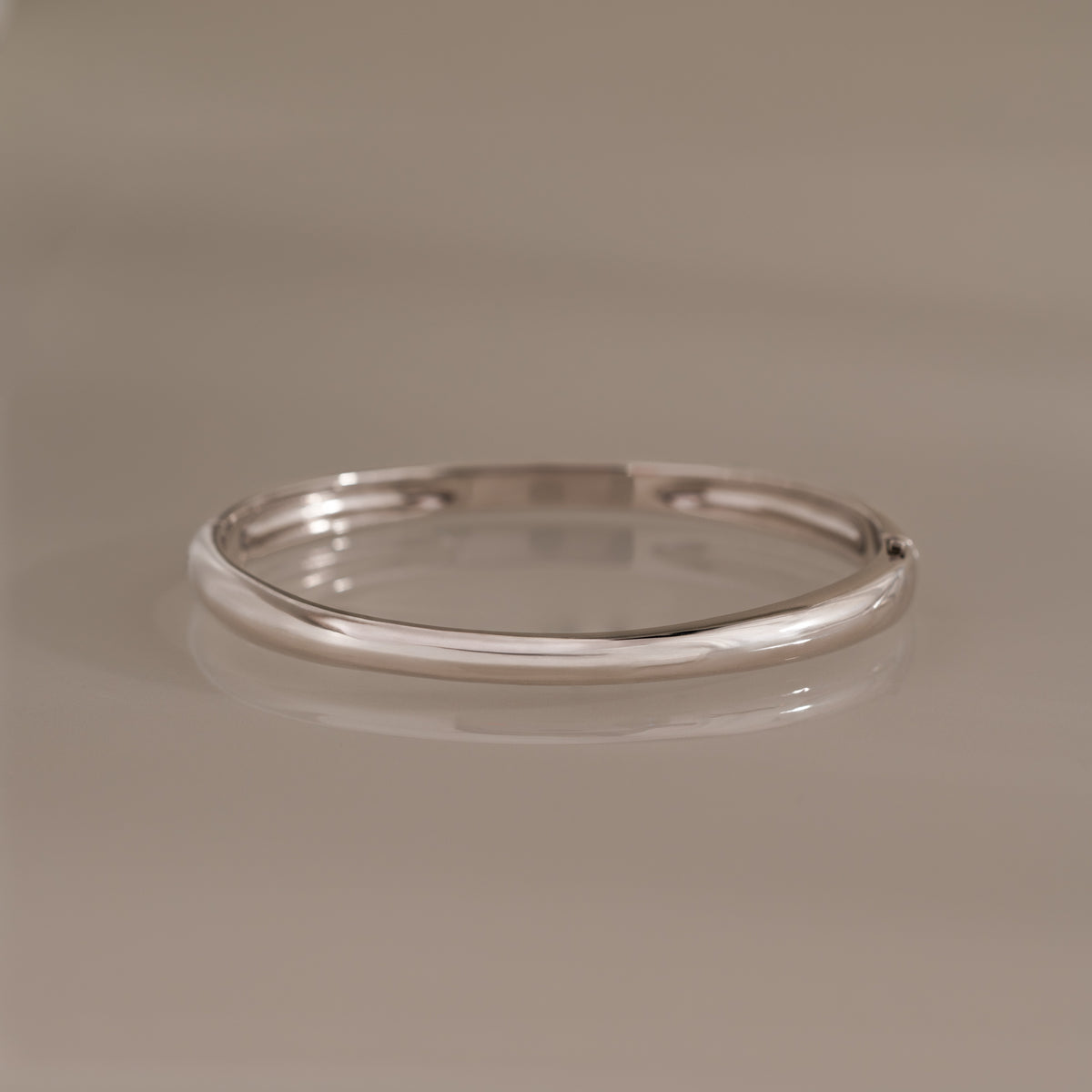 Flow Bangle Bracelet in Silver