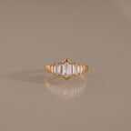 Saturn Art Deco Diamond Ring
