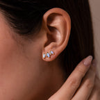 Blue Opal Starlight Bloom Studs