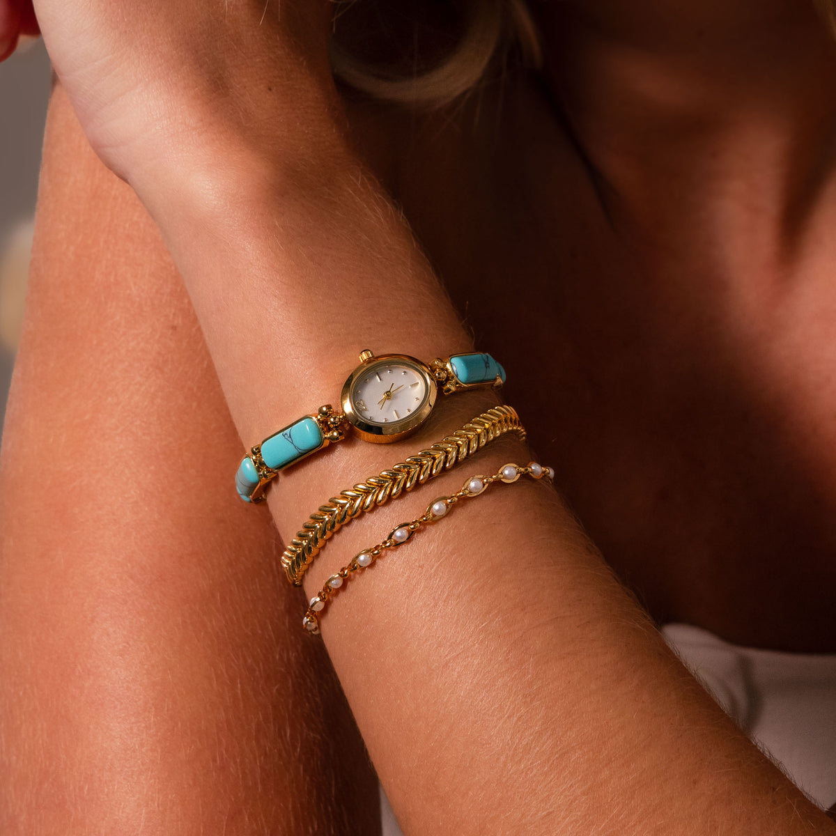 Turquoise Band Timepiece