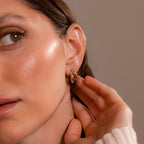 Bold Duo Hoops in Mixed Metal