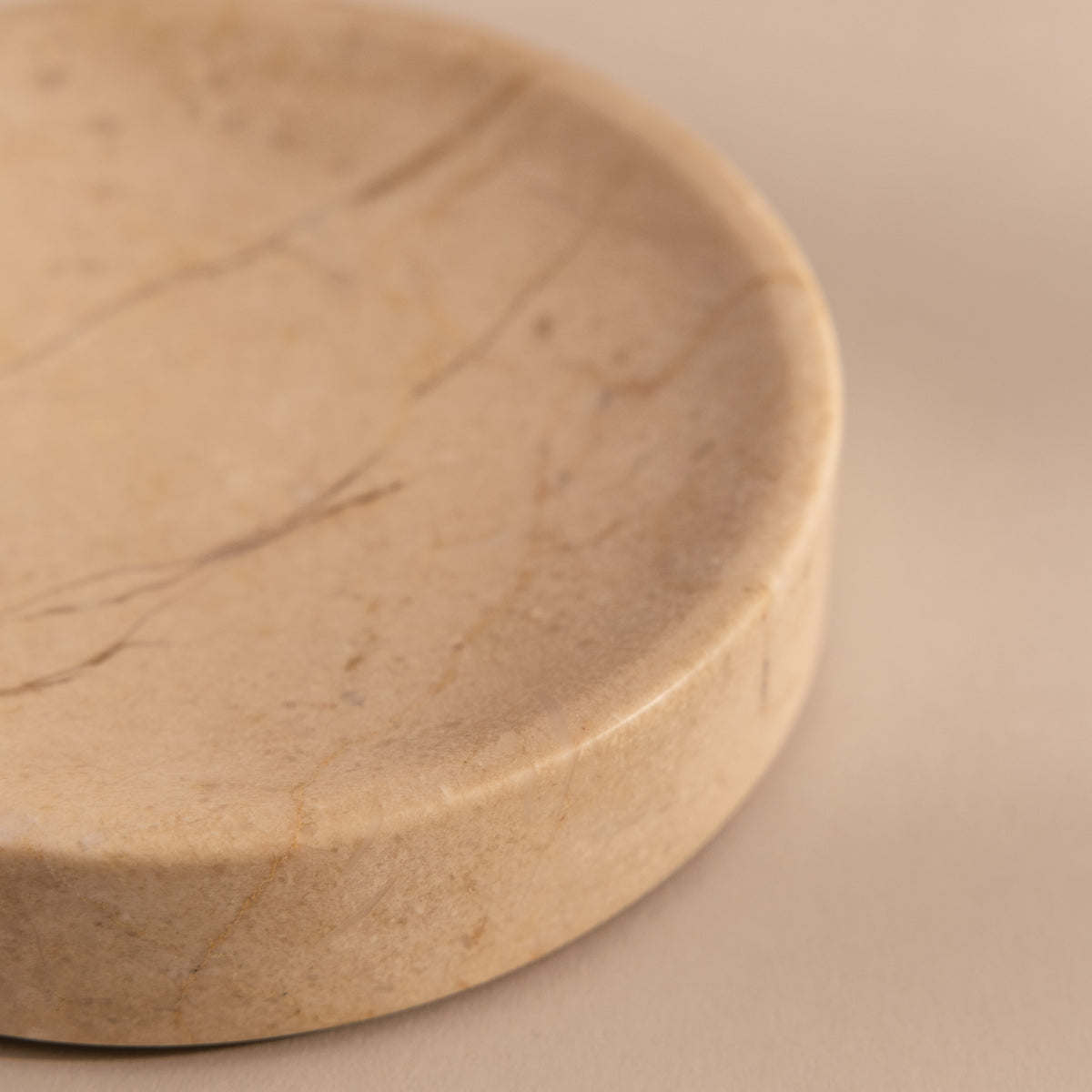 Beige Marble Jewelry Dish
