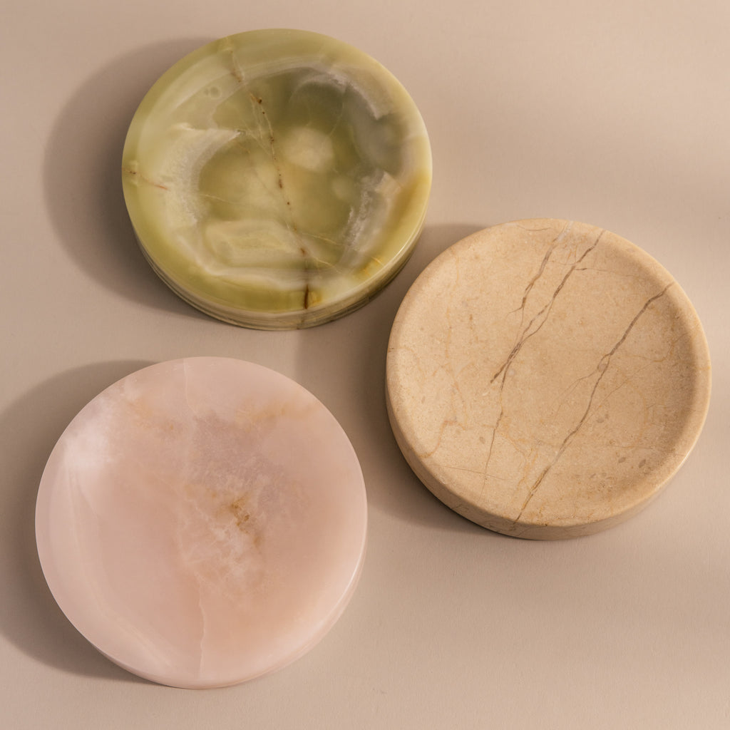 Pink Onyx Jewelry Dish