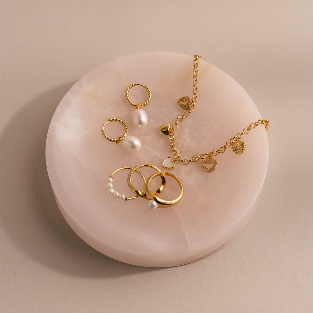 Pink Onyx Jewelry Dish