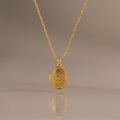 Floral Locket Necklace in 18K Gold