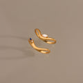 Mixed Gem Wave Ring Set
