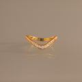 Diamond Pavé Chevron Ring