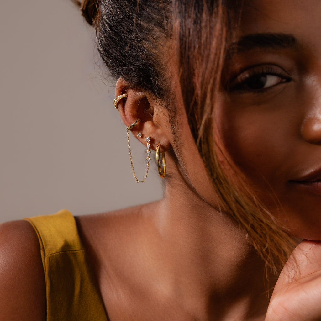 Diamond Veil Ear Cuffs
