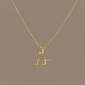 Bubble Letter Jewelry Set