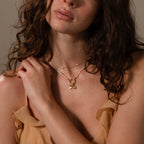 White Shark Tooth Charm in 18K Gold