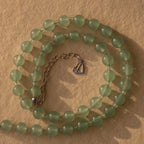 Aventurine Choker Necklace in Silver