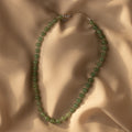Aventurine Choker Necklace in Silver