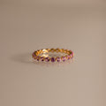 Lace Eternity Pink Tourmaline Ring