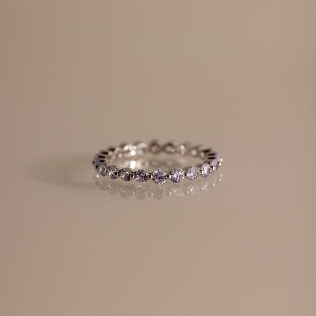 Lace Eternity Alexandrite Ring