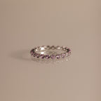 Lace Eternity Pink Tourmaline Ring