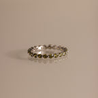 Lace Eternity Peridot Ring