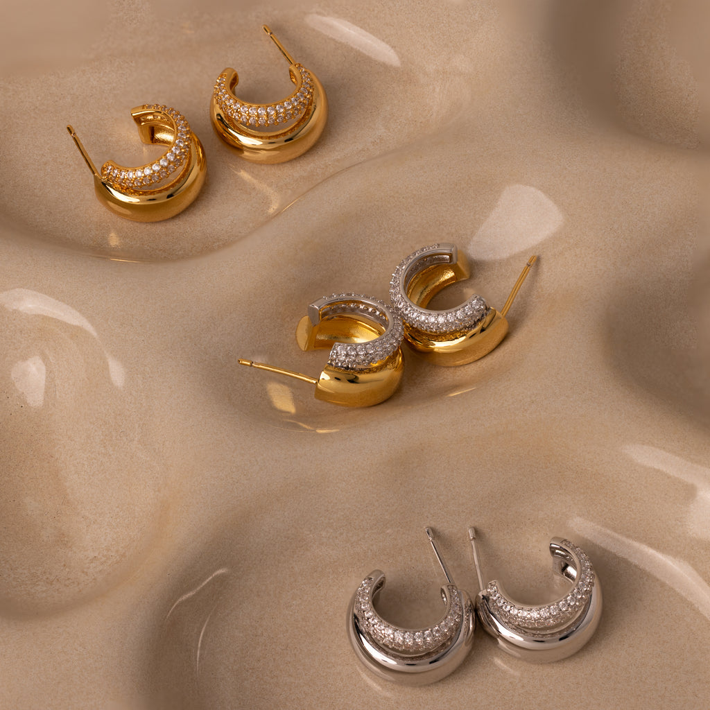Duo Pave Dome Studs