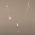 Romantic Coquette Necklace in Silver