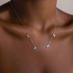 The Mama Letter Necklace is a timeless symbol of motherhood, shining elegantly on the neck—a perfect gift for any mom.