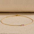 Pulsera con piedras de nacimiento de talla baguette