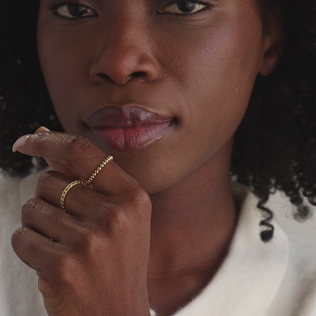 Bague d'éternité Art déco en diamant