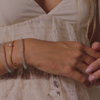 Thin Blue Jade Bangle Set