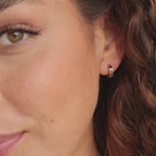 Black Opal Inlay Huggies