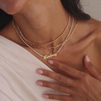 Diamond Tennis Name Necklace