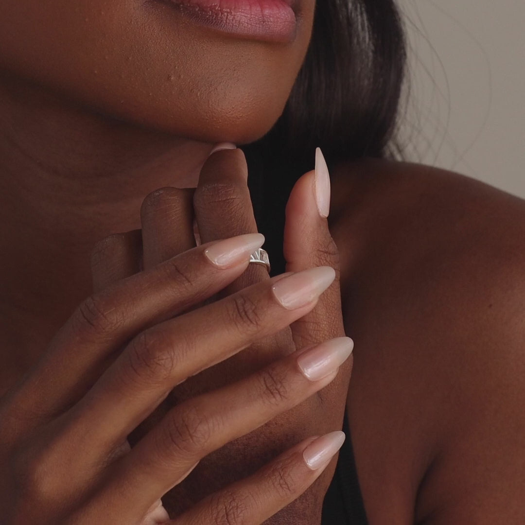 Roman Numerals Ring in Sterling Silver