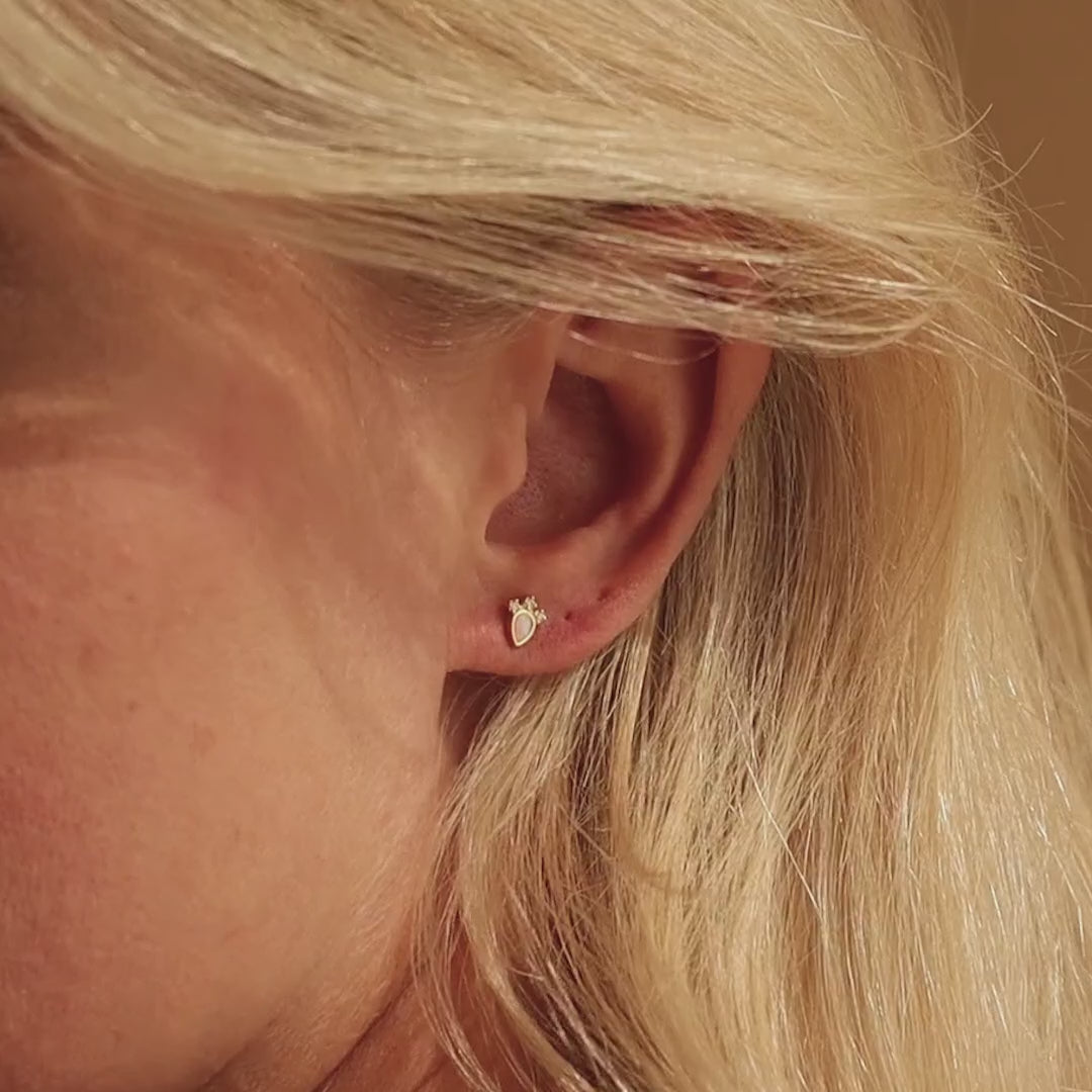 Goujons délicats en forme de larme d’opale