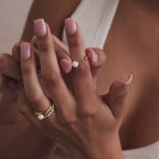 Open Pearl & Diamond Ring