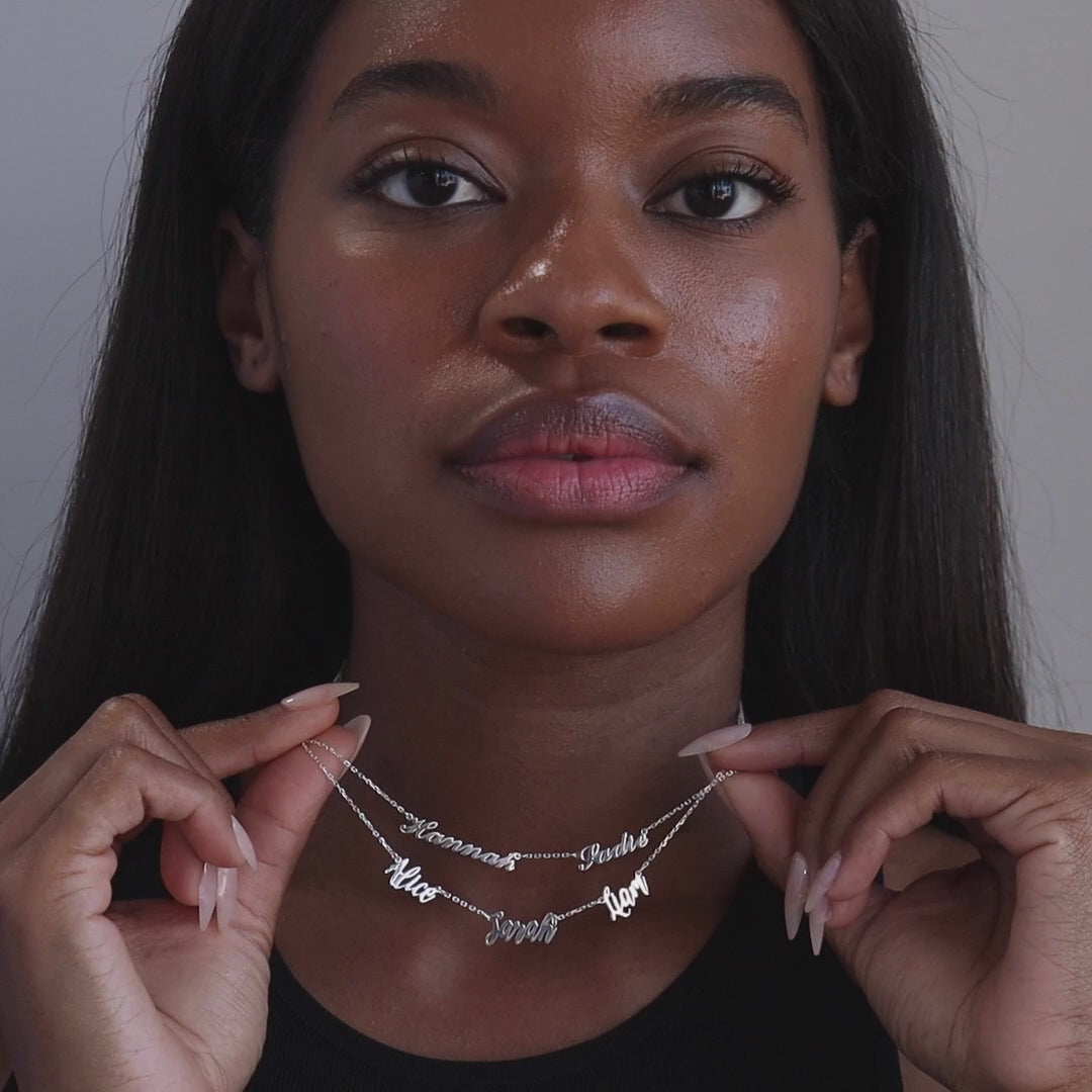 Carrie Multiple Name Necklace