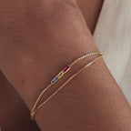Multiple Baguette Birthstone Bracelet