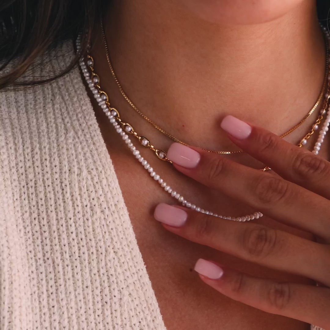 Eternity Pearl Choker Necklace