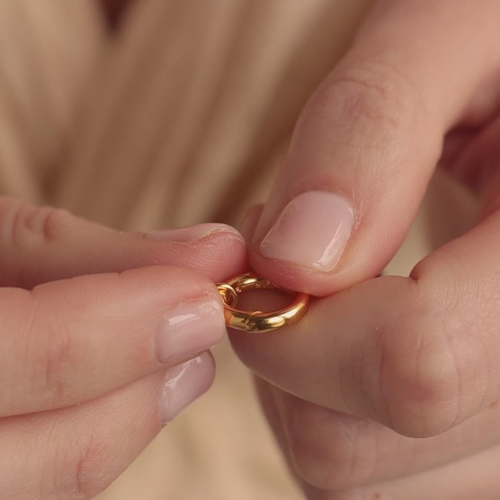 Collar con dije circular Rolo