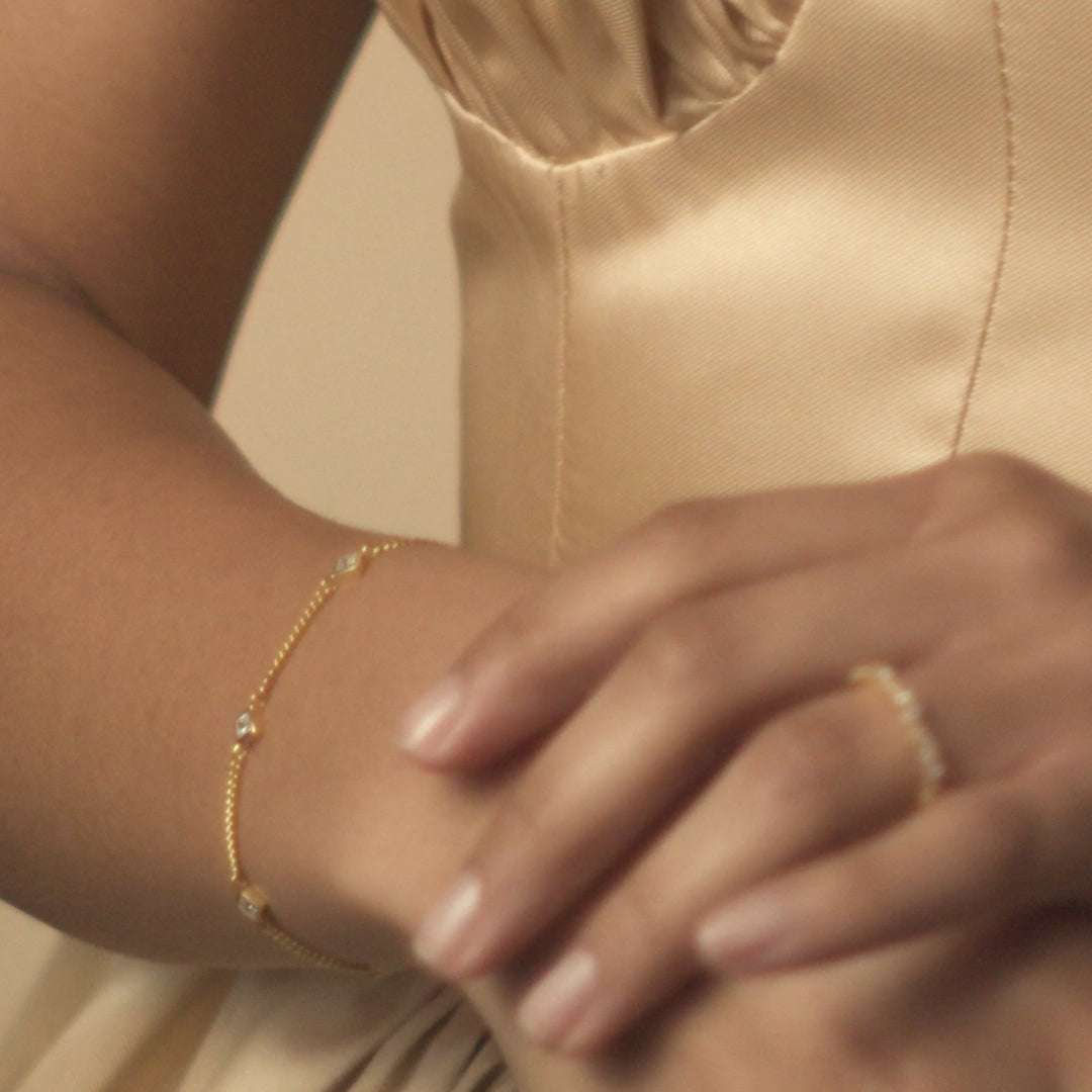 Venus Diamond Station Bracelet