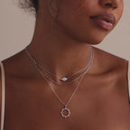 Pave Sun Necklace