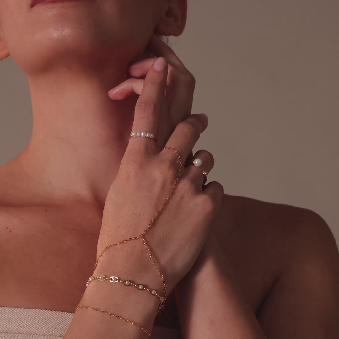 Sparkle Hand Chain Bracelet