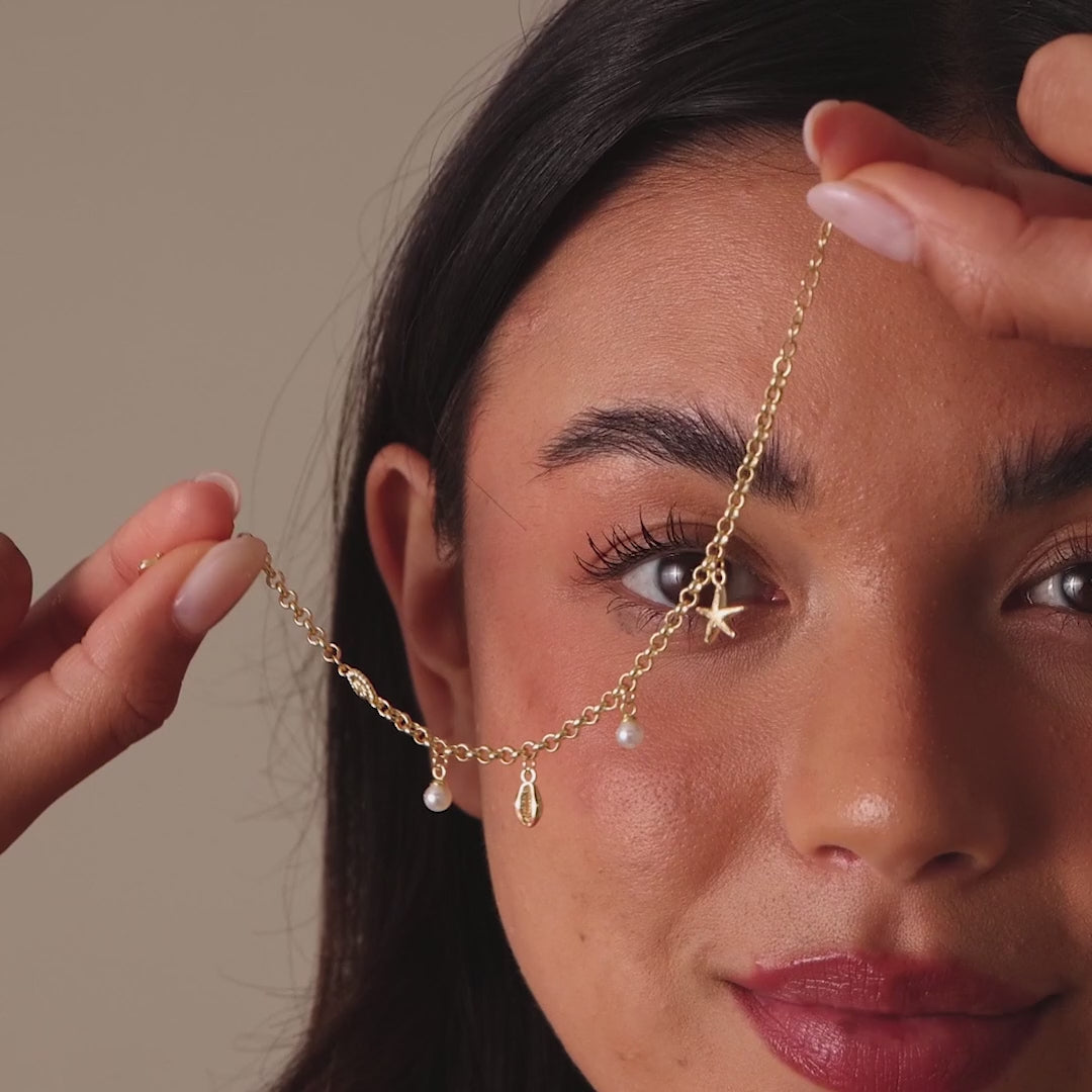 Seaside Pearl Charm Bracelet