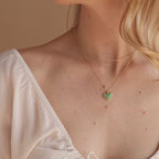 Collier cœur en aventurine