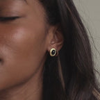 Vintage Oval Black Studs