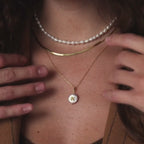 Pearl Initial Pendant Necklace