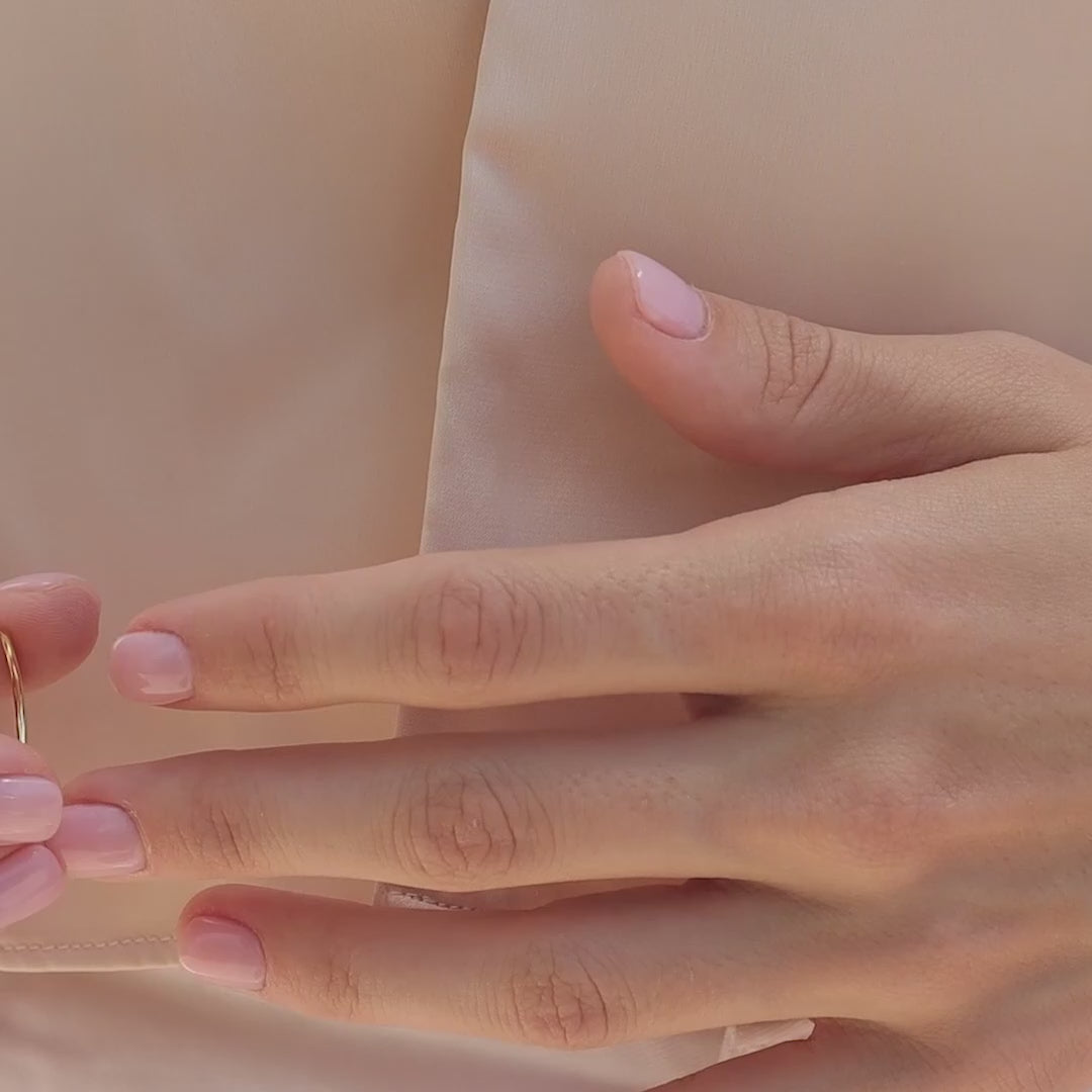 Morse Code Birthstone Ring