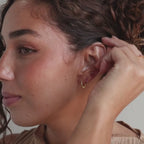 Ivy Flower Birthstone Studs