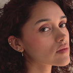 Huggies pendants en perles et diamants