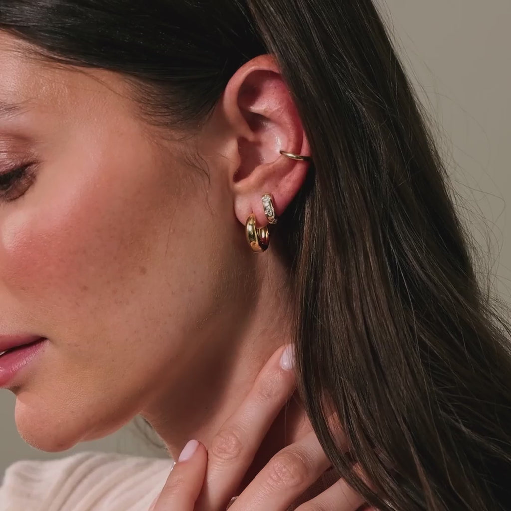 Bold Sculpted Hoops Set