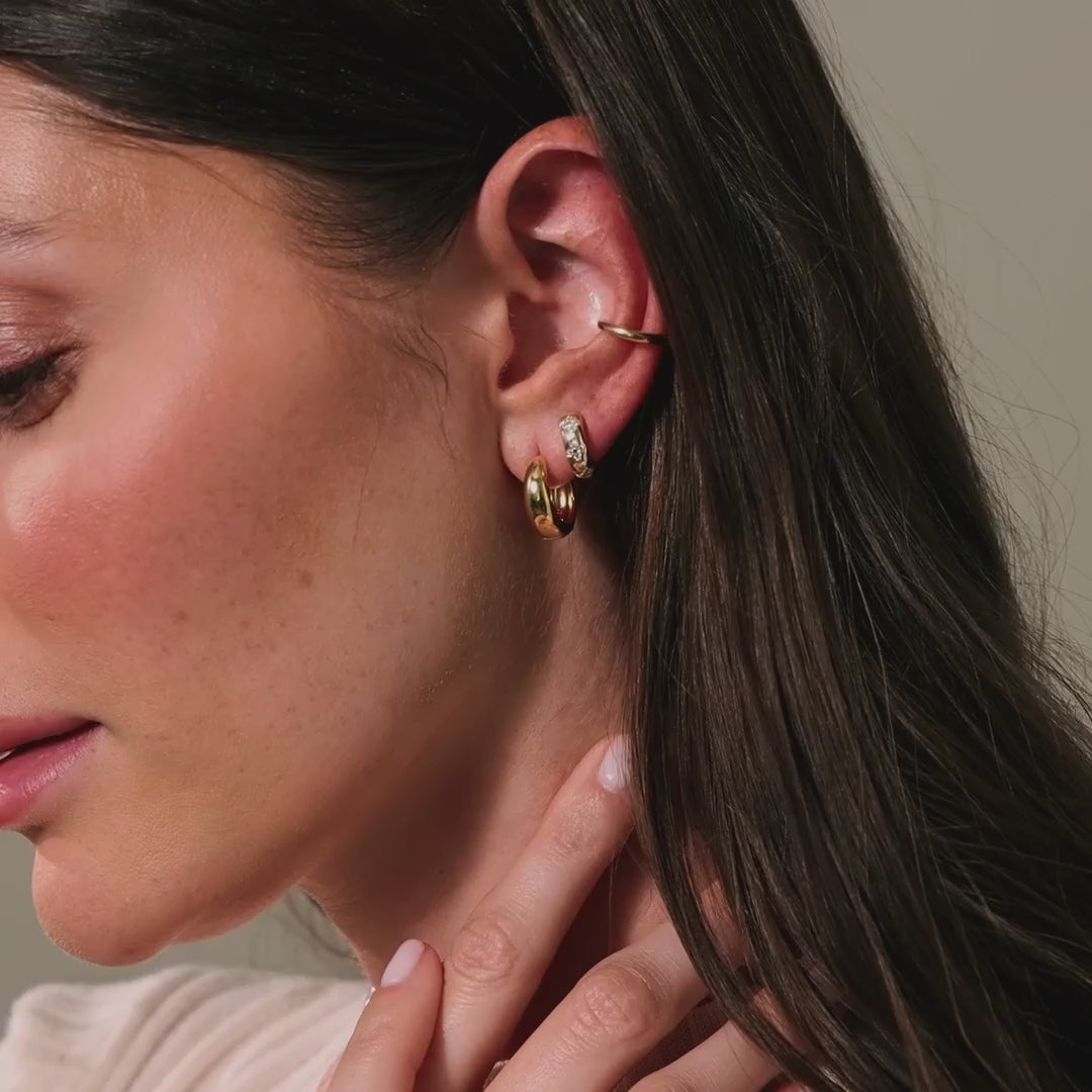 Bold Sculpted Hoops Set