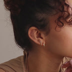 Diamond Star Flatback Studs in 18K Gold